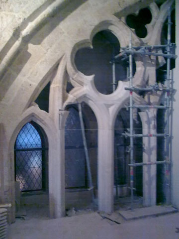 restauración reconstrucción triforio catedral de toledo 